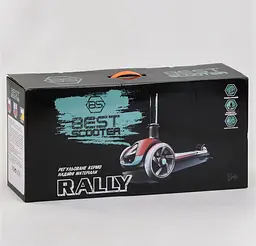 Самокат Best Scooter 62х17х31 см Чорно-червоний 000231461 - мініатюра 4