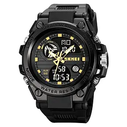 Чоловічий наручний годинник 2031BKGD Black-Gold Skmei acs0030371