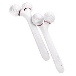 Електронний звуковий ролик для обличчя GESKE Sonic Facial Roller 4 в 1 пудровий - мініатюра 3