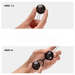 Вагінальні кульки Lelo Luna Beads Noir, 2.9 см, чорний - мініатюра 8
