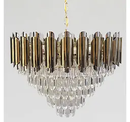 Каскадна кришталева люстра Artlight 88128/600, золото, 12 ламп E14, Ø59,5 см, від 13-20 м² - мініатюра 4