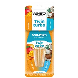Ароматизатор для авто Winso Twin Turbo Mango & Coconut Манго та кокос подвійна капсула