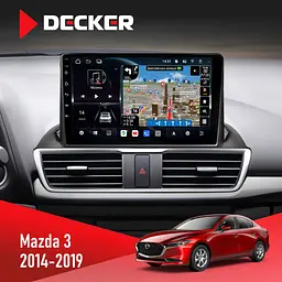 Штатна магнітола Mazda 3 2014-2019 Decker D9-011 4x64, DSP, 4G, 360 Decker (НФ-00009429)