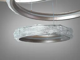 Підвісна люстра LED Diasha MD35285/800+600+400CG шампань 195Вт пульт - мініатюра 5