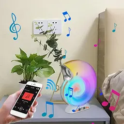 Бездротова розумна колонка нічник Равлик Conch Music Light 4 в 1 портативний RGB світильник з Bluetooth - мініатюра 3