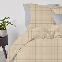 Підковдра полуторна Cosas Beige Geometry 160х220 см (CellAshbeige_160q) - мініатюра 2
