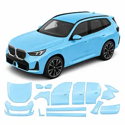 Антигравійна захисна бронеплівка за лекалами для BMW X3 G45 2024- повний кузов