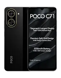 Смартфон POCO C71 3/64GB Black EU (adapter)
