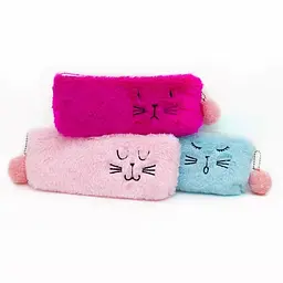 Пенал м’який Cat, 19x8x3 см, 2132W-P (В асортименті) - мініатюра 2