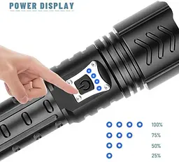 Ручний ліхтар BL-717B-P99 zoom + Type-C + Power bank + 26650 (3хААА) 5 режимів - мініатюра 8