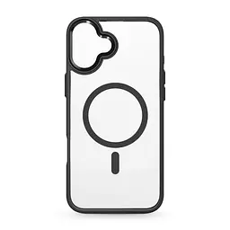 Чехол Apple iPhone 16 Plus, Unit MagSafe, черный, прозрачный, магсейф, противоударный, магнитный, панель-накладка с поддержкой MagSafe, с поддержкой беспроводной зарядки, TPU+PC, защита всего корпуса, ударопрочный, ArmorStandart (ARM78707)
