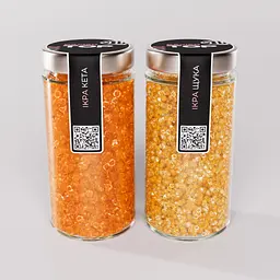 Ікра "Кета+Щука" CapsFood імітована в Банці 500+500 г