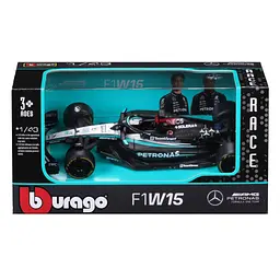 Масштабна модель автомобіля Bburago Автомодель - Mercedes-AMG F1 W15 Performance (2024), 1:43 (18-38208) - мініатюра 6