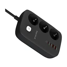 Мережевий фільтр живлення ColorWay CW-CHE34PDB 3 роз/4USB GaN3 Pro (CW-CHE34PDB) - мініатюра 7