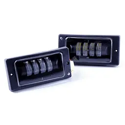 Протитуманні фари LED фари ВАЗ 2110-15 / 40W / Лінзовані чорний відбивач / 174X84X46мм / IP67 / 2 шт.