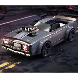 Машинка на радіокеруванні JJRC Q142 Retro High Speed All-Wheel-Drive Drift Car Light Gray [119099] - мініатюра 3
