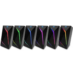Акустична система 2.0 Media-Tech COBRA PRO URION Bluetooth Gaming 8Вт., LED Light (MT3172) - мініатюра 5