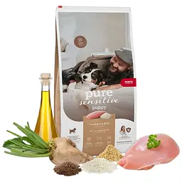Сухий корм Mera Pure Sensitive Puppy для цуценят та годуючих самок з індичкою та рисом 1 кг