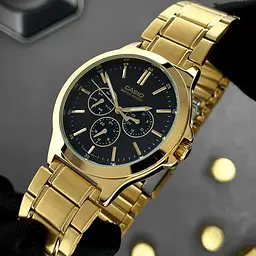 Чоловічий годинник Casio MTP-V300G-1A Золотистий ( AT1141-0198 ) - мініатюра 2