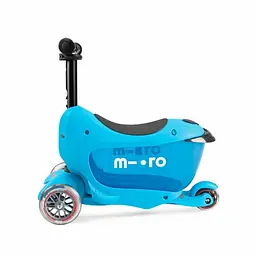 Самокат Micro Mini2go Deluxe Plus блакитний (MMD034) - мініатюра 4