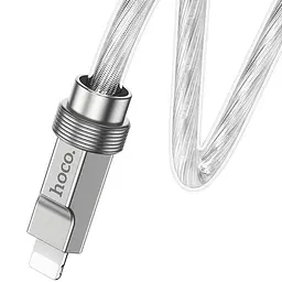 Дата кабель Hoco U113 Solid 20W Type-C to Lightning (1m) Silver - мініатюра 3