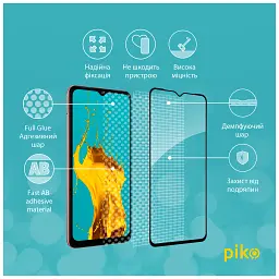 Скло захисне Piko Full Glue Samsung A04e Black (1283126547201) - мініатюра 4