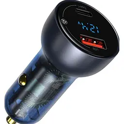 Автомобільний зарядний пристрій Baseus Particular DPS Dual Quick Charger 65W USB + Type-C (CCKX-C0G) - мініатюра 2