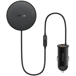 Автотримач з бездротовою зарядкою Baseus CW01 Magnetic Wireless 15 W (+ АЗП Type-c 25 W) Claw Editon Black - мініатюра 3
