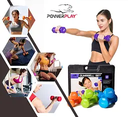 Набір гантелів в кейсі PowerPlay 12 кг fit0007863 - мініатюра 7