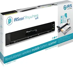 Сканер A4 Canon IRIScan Anywhere 6 WIFI Simplex (1200dpi 15стор/хв USB microSD мобільний чорний) (461855)