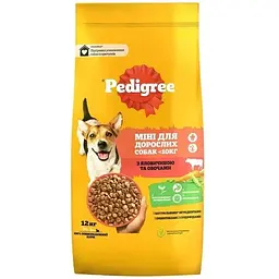 Сухий корм для собак Pedigree для малих порід з яловичиною та овочами 12 кг (5998749120910)