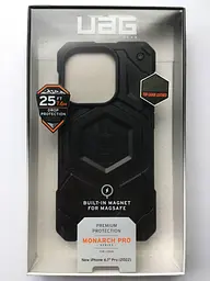 Оригінальний протиударний чохол UAG Monarch Pro MagSafe для iPhone 14 Pro Black (114030114040) - мініатюра 2