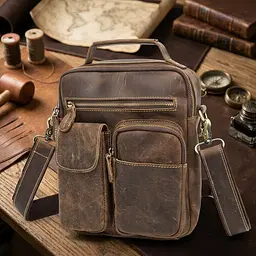 Сумка чоловіча Crazy horse 14692 Vintage коричнева