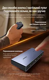 KVM-перемикач UGREEN CM730 2 входи USB-C для ПК 1 вихід HDMI 4K 60 Гц спільні клавіатура й миша 3 USB-A та 1 USB-C (25959) - мініатюра 4