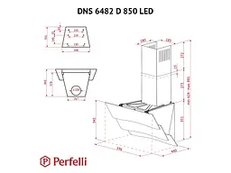 Витяжка Perfelli DNS 6482 D 850 WH LED - мініатюра 8