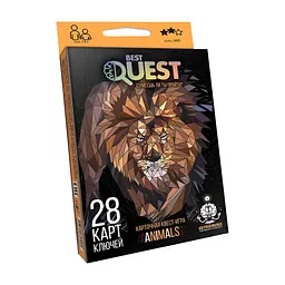 Настільна гра Danko Toys Best Quest Тварини, українська (BQ-01-02U)