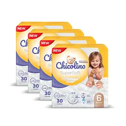 Уцінка. Підгузки-трусики Chicolino Super Soft 6 (16+ кг) 30 шт. 4 уп. - мініатюра 2