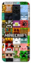 TPU чохол Demsky Minecraft collage для Xiaomi Redmi Note 9 / Redmi 10X