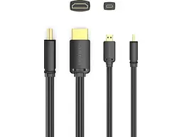 Кабель Vention HDMI to microHDMI 1.5m (AGIBG) - мініатюра 3