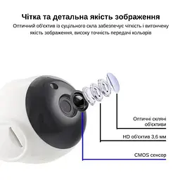 IP-камера поворотна XON SmartCam Wi-Fi 1080P (XTWEW21VW 4927) Біла - мініатюра 7