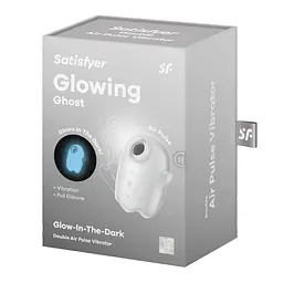 Вакуумний кліторальний стимулятор із вібрацією Satisfyer Glowing Ghost White Satisfyer SX0544 99363 - мініатюра 3