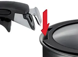 Кришка для посуду Tefal Ingenio, набір 3 шт, скло, пластик, чорний (L9849053) - мініатюра 2