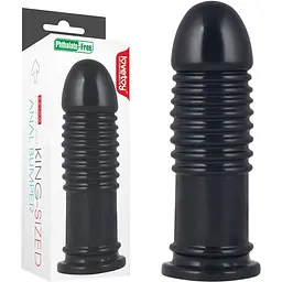 Велика анальна пробка LoveToy King-Sized 21 см (чорний)