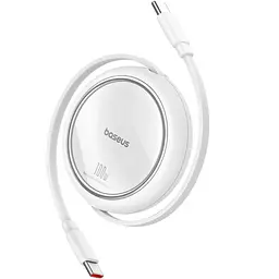 Кабель Baseus Free2Draw Mini Retractable Charging Cable Type-C to Type-C 100W 1m P10364500211-00 White