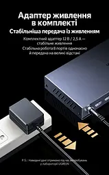 HDMI-розгалужувач UGREEN CM714 спліттер HDMI 2.1 1 вхід і 8 виходів дублювання одного зображення на 8 екранах 8K 60 Гц і 4K 240 Гц для 8K 60 Гц і 4K 240 Гц (25860) - мініатюра 8