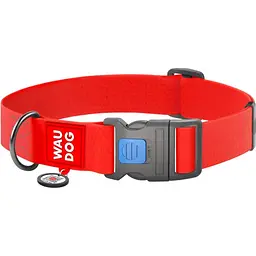 Нашийник для собак Waudog Waterproof з QR паспортом, водостійкий, пластиковий фастекс, XXL, 46-70х4 см