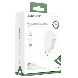 МЗП Acefast A5 PD32W+QC3.0 (1USB-A/1C) White - мініатюра 4