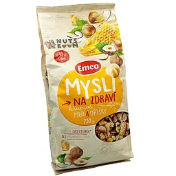 Мюслі Mysli Emco Med a Orisky Мед та горіхи 750 г