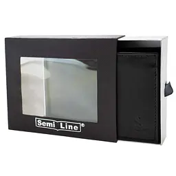 Портмоне чоловіче шкіряне Semi Line RFID Black (P8275-0) - мініатюра 3