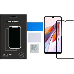 Скло захисне BeCover Tecno Spark 10C (KI5k) Black (709747) - мініатюра 3